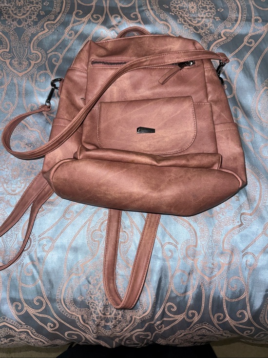 Handbags - Stylish Rose Brown Women’s Backpack Crossbody Bag